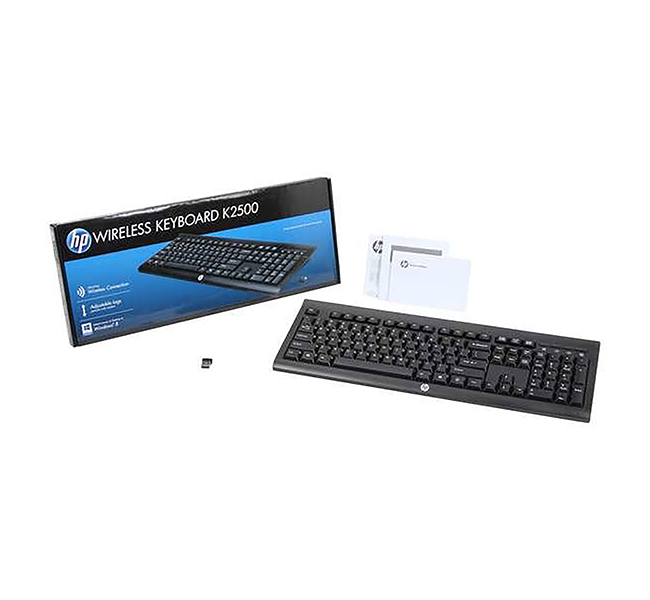 HP Wireless Keyboard K2500 (English & Arabic)