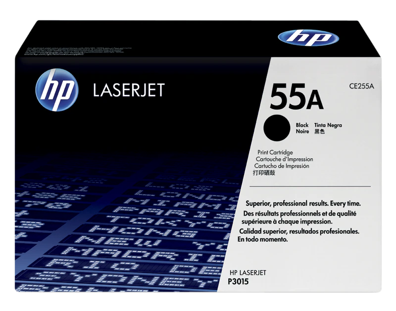HP 55A Black Original LaserJet Toner Cartridge (CE255A)