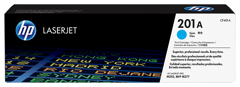 HP 201A Cyan / Black / Magenta/Yellow Original LaserJet Toner Cartridge (CF401A) - Image 3