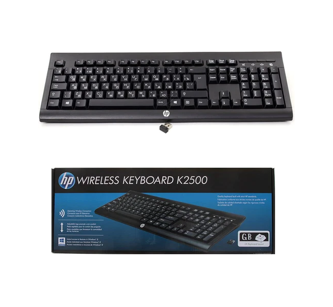 HP Wireless Keyboard K2500 (English & Arabic) - Image 4
