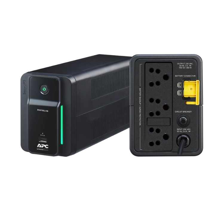 APC Easy UPS BVX 700VA, 230V, AVR, USB Charging,Universal Sockets