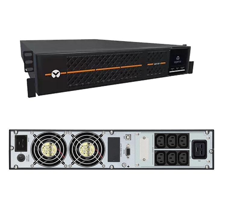 Vertiv Liebert GXT RT+ 1ph UPS, 3kVA, input plug IEC C20 inlet, 2U, output - 230V