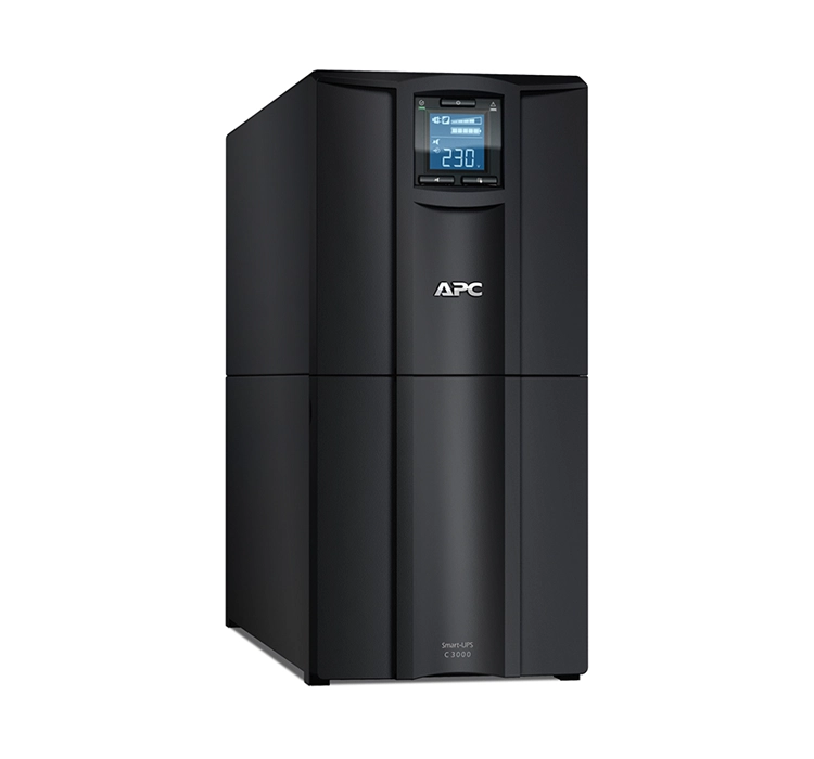 APC Smart-UPS C, Line Interactive, 3kVA, Tower, 230V, 8x IEC C13+1x IEC C19