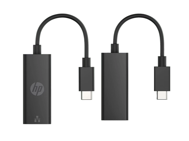 HP USB-C to RJ45 Adapter - Black - V7W66AA - Image 3