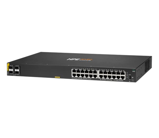 HPE Aruba Networking CX 6000 24G Class4 PoE 4SFP 370W Switch - Image 4