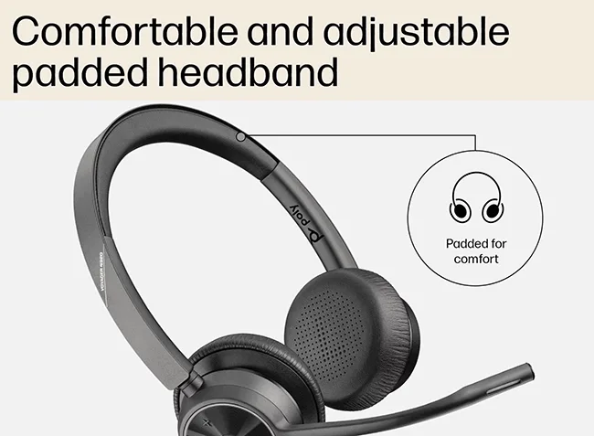 Poly Voyager 4320 MSFT USB-A Headset - Image 4