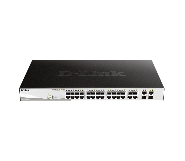 D-Link 28-Port Gigabit Smart Managed PoE Switch (DGS-1210-28P)