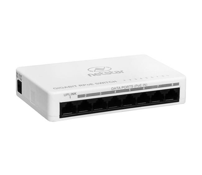 NETSTAR® Gigabit Reverse PoE Switch (NS-8G-RP)