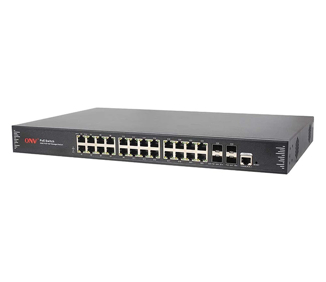 ONV POE33028PFM – 28-Port Full Gigabit Managed 24 PoE Switch