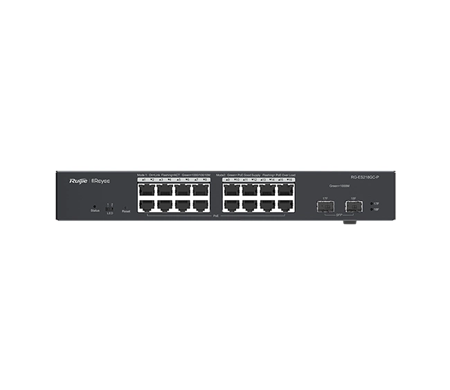 Ruijie RG-ES218GC-P, 18-Port Gigabit Smart Cloud Managed PoE Switch