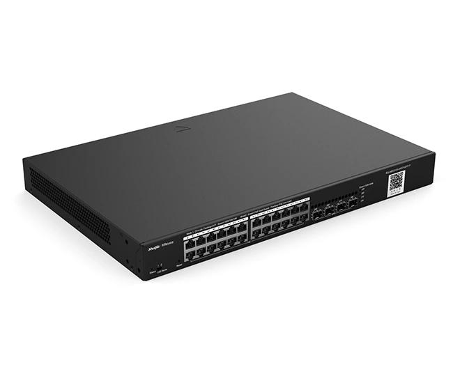 RG-NBS3100-24GT4SFP-P, 28-Port Gigabit Layer 2 Cloud Managed PoE Switch