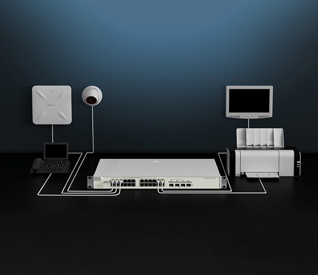 RG-NBS3200-24GT4XS-P, 24-Port Gigabit Cloud Managed PoE Switch - Image 3