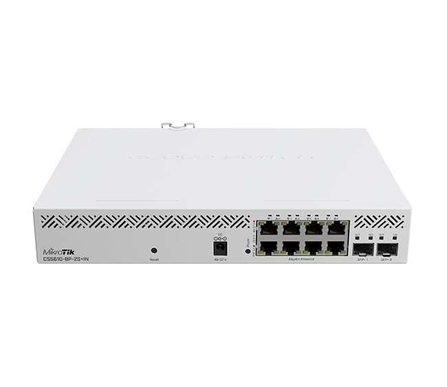 MikroTik CSS610‑8P‑2S +IN PoE Smart Switch