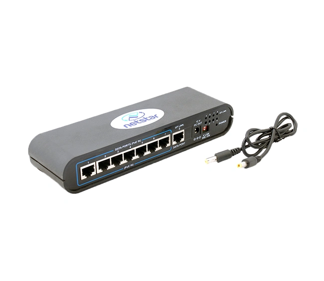 Netstar NS‑ER7‑E1‑V12‑OD2 Unmanaged Remote Powered Switch