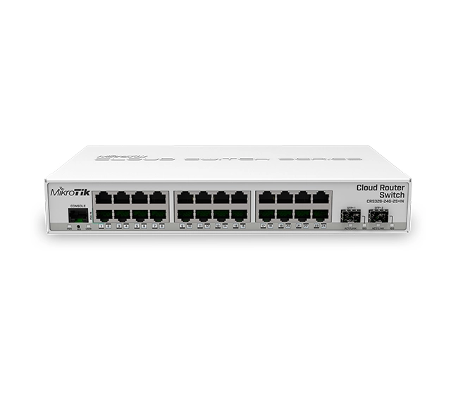 MikroTik CRS326‑24G‑ 2S+IN dual‑boot 10G Switch