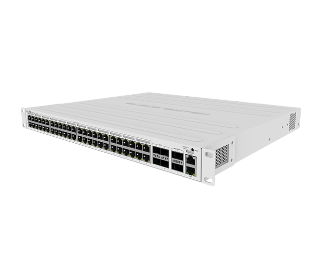 MikroTik CRS354-48P-4S+2Q+RM – 48-Port PoE+ Layer 3 Managed Switch