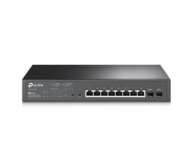 TP-Link JetStream 10-Port Gigabit Smart Switch 8-Port PoE+