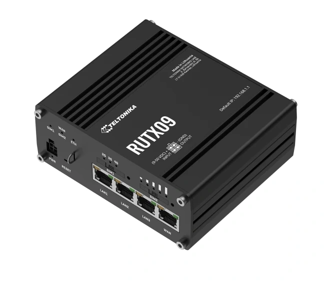 Teltonika RUTX09 LTE-A Cat 6 Gigabit Cellular Router
