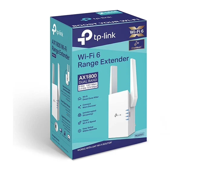 TP-Link AX1800 Wi-Fi 6 Range Extender - TL-RE605X