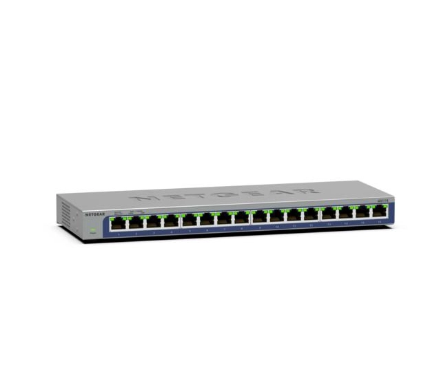 Netgear GS116-300UKS 16-Port Gigabit Unmanaged Desktop Switch