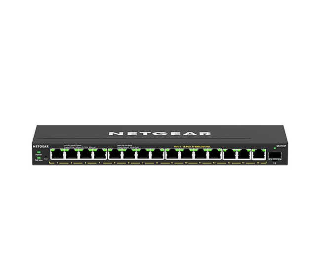 Netgear GS316EPP-100UKS 16-Port Gigabit Plus Switch PoE+