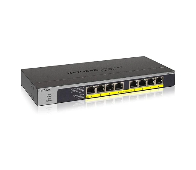 Netgear GS108LP-100EUS 8-Port PoE+ Gigabit Unmanaged Switch