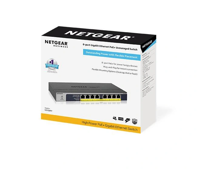 Netgear GS108PP-100EUS 8-Port PoE+ Gigabit Unmanaged Switch - Image 3