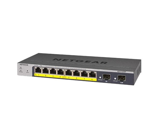 Netgear GS110TPv3 – 8-Port Gigabit PoE+ Smart Managed Pro Switch - Image 4