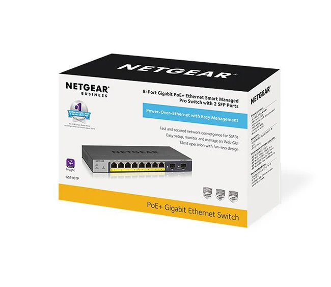 Netgear GS110TPv3 – 8-Port Gigabit PoE+ Smart Managed Pro Switch - Image 3