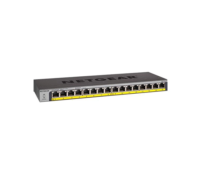 Netgear GS116PP-100EUS 16-Port Gigabit PoE+/PoE Unmanaged Switch - Image 4