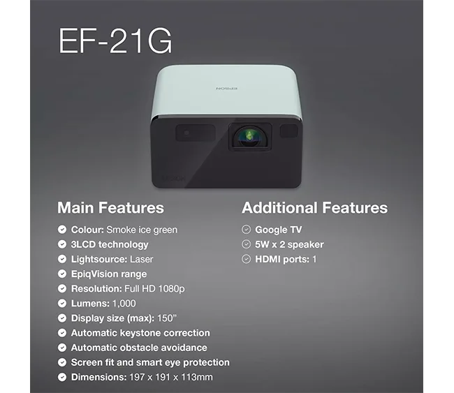 Epson EF-21G Full HD smart projector - Image 3