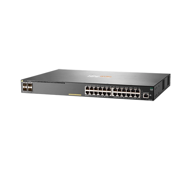 HPE Aruba Networking 2930F 24G PoE+ 4SFP+ TAA‑compliant Switch