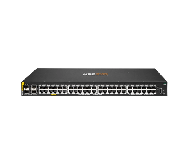 HPE Aruba Networking CX 6000 48G Class4 PoE 4SFP 740W Switch