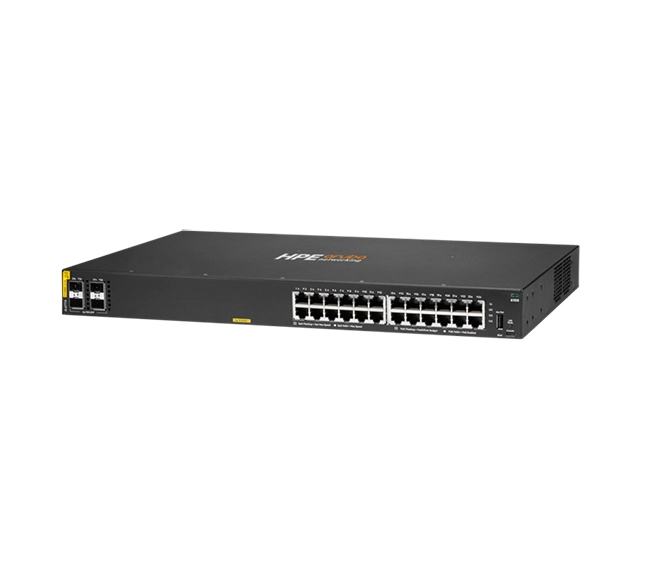 HPE Aruba Networking CX 6100 24G Class4 PoE 4SFP+ 370W Switch