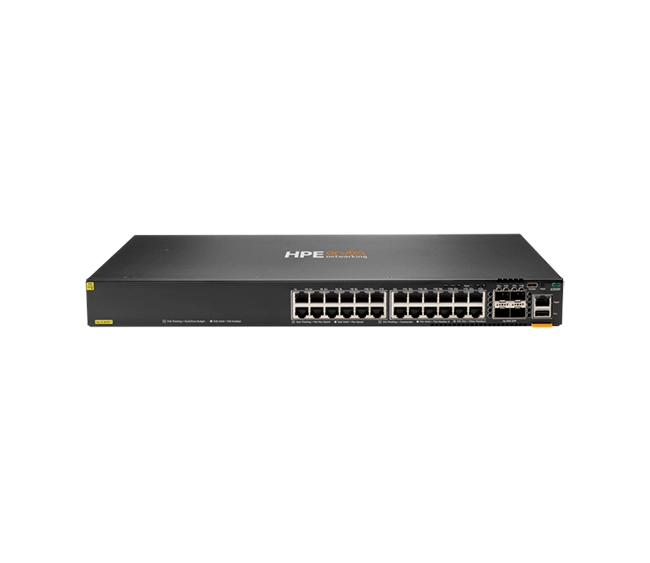 HPE Aruba Networking CX 6300F 24p Class4 PoE 4p SFP56 50G TAA Switch