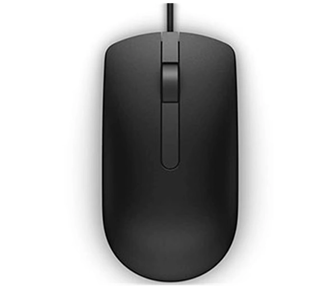 Dell USB Wired Mouse - MS116 - Black/White - Image 3