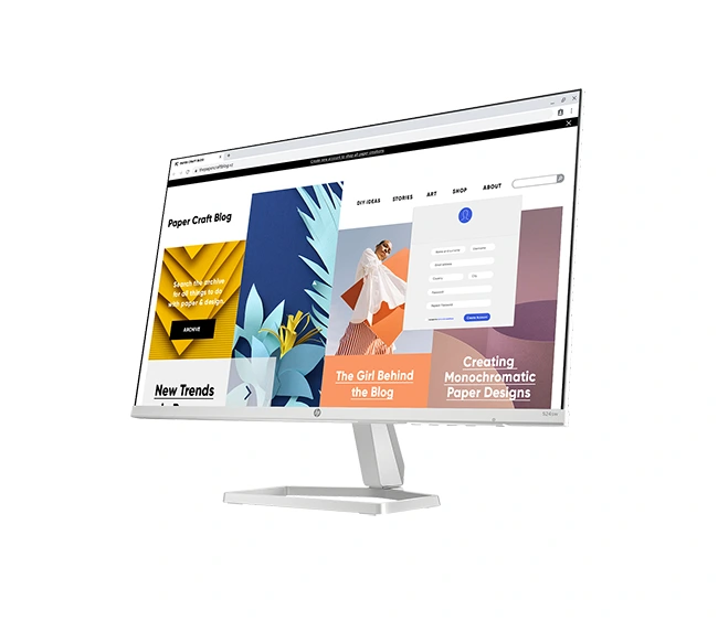 HP Series 5 23.8 inch FHD White Monitor - 524sw (94C21AA) - Image 3