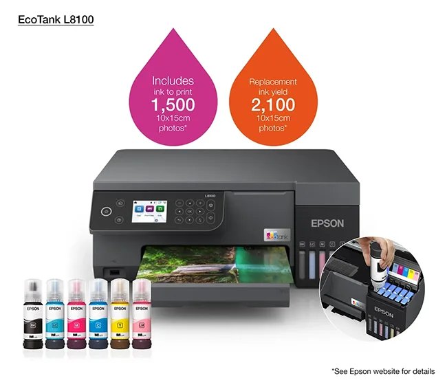 Epson EcoTank L8100 Photo Printer - Image 2