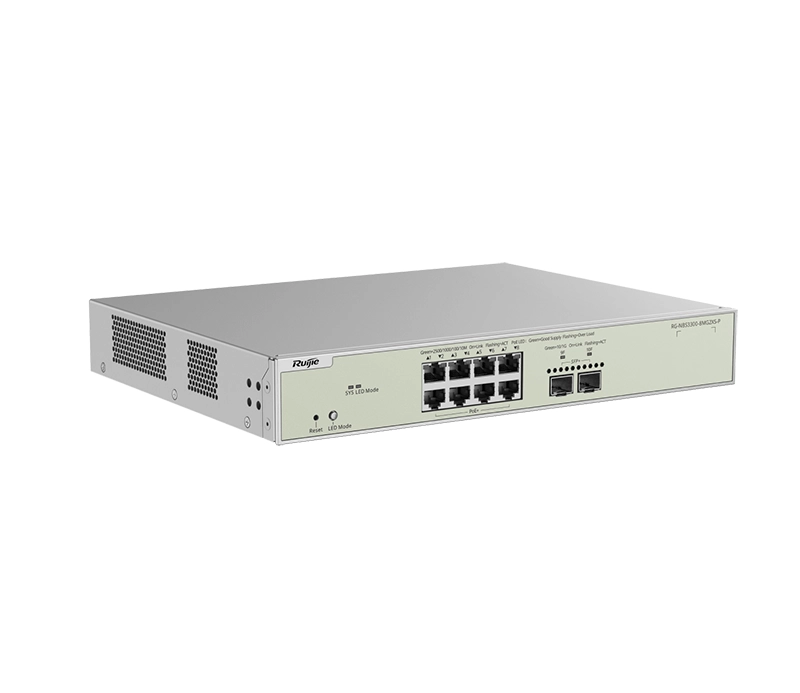 Ruijie RG-NBS3300-8MG2XS-P 8-Port Multi-Gigabit L2 Managed PoE Switch