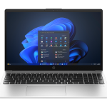 Front-facing layout of the HP 250 G10 Core 7 highlighting the narrow-bezel FHD screen.