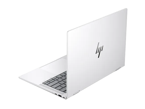 HP EliteBook x360 1040 G11 AI PC premium silver lid displaying logo