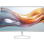 HP Series 5 527sw 27 inch FHD white monitor front view showing slim frame