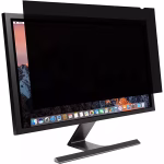 Kensington 23.8-inch W9 TIO 24 Privacy Filter by Lenovo attached to monitor front view