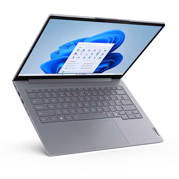 Lenovo ThinkBook 14 G9 full keyboard area with integrated fingerprint reader button