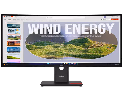 Lenovo ThinkVision T34WD-40 34" Ultrawide QHD Curved Monitor 64AEGAT1UK